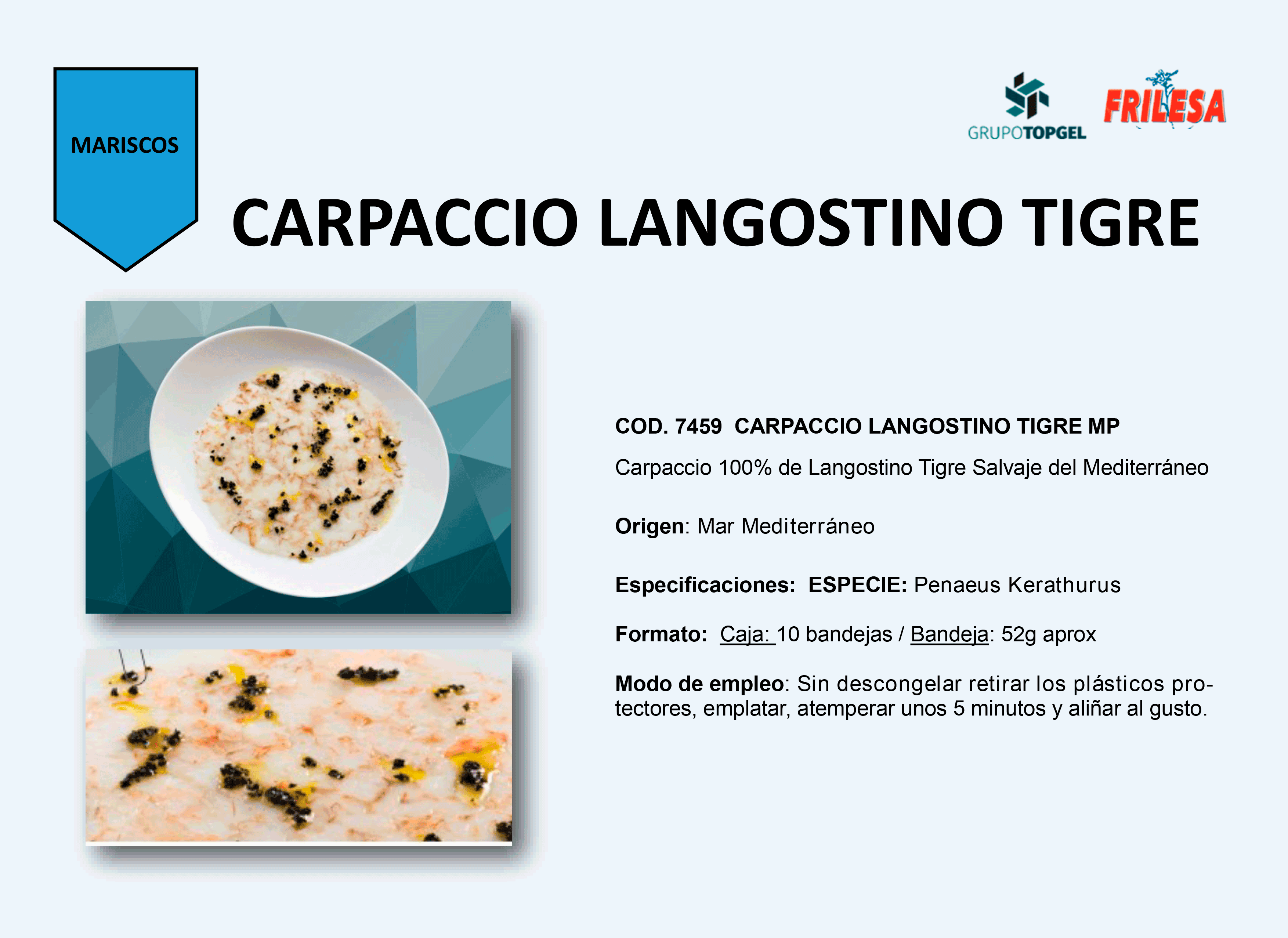 CARPACCIO-LANGOSTINO-TIGRE